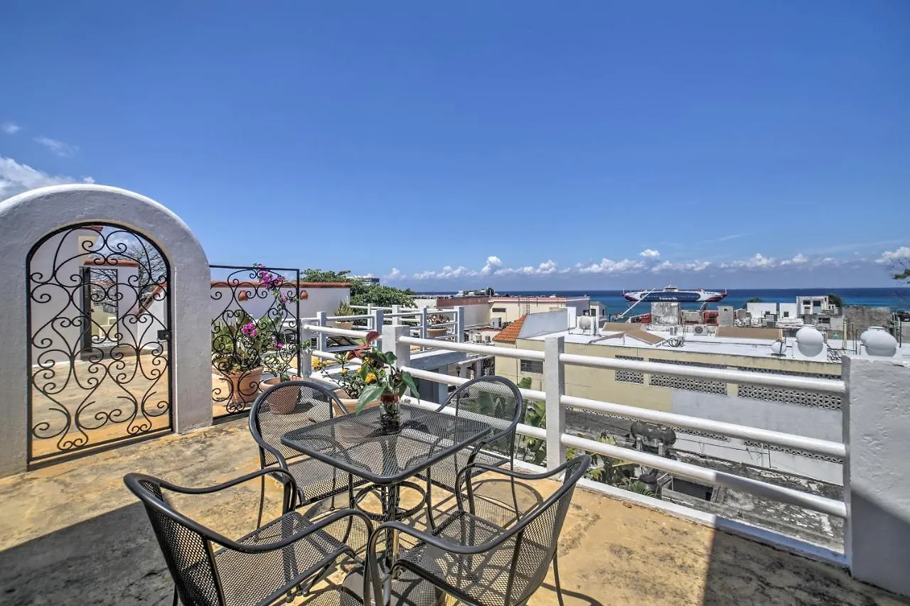 Gorgeous Penthouse Villa With Deck And Ocean Views! Cozumel